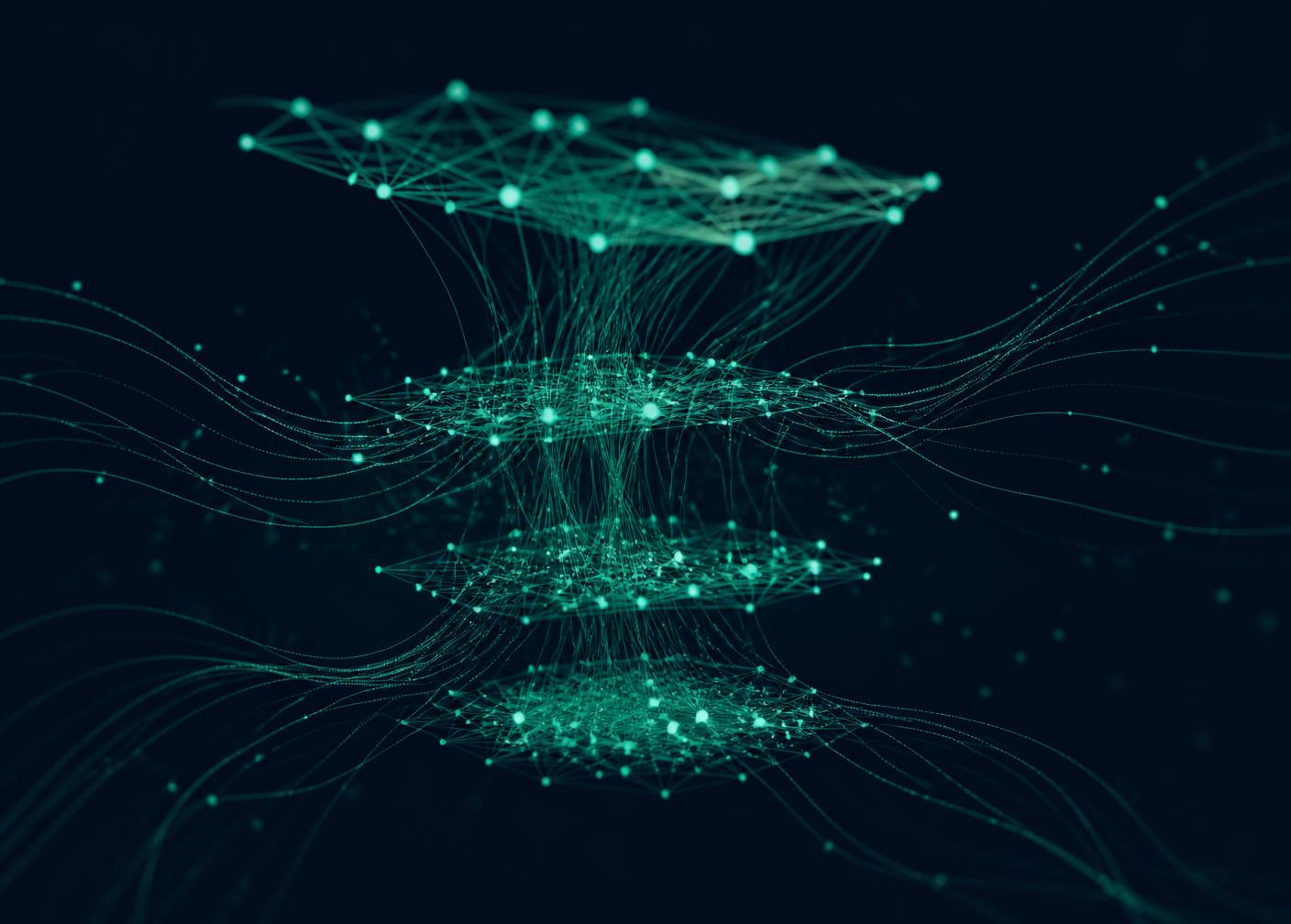 Abstract visual representing ai technology