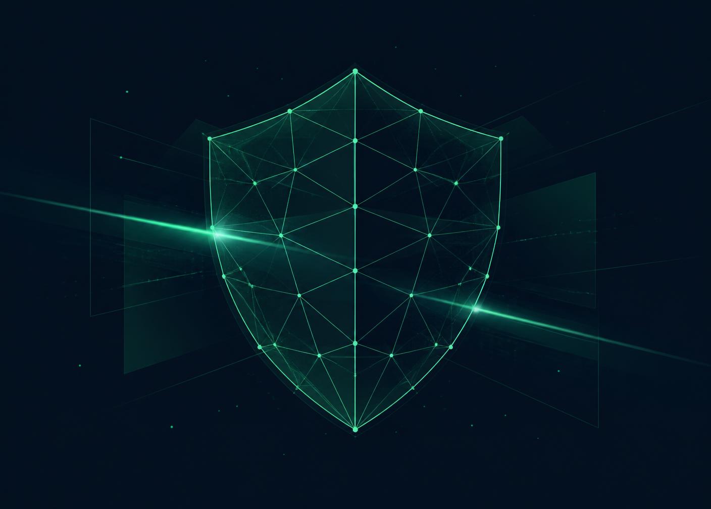 Abstract visual representing security technology